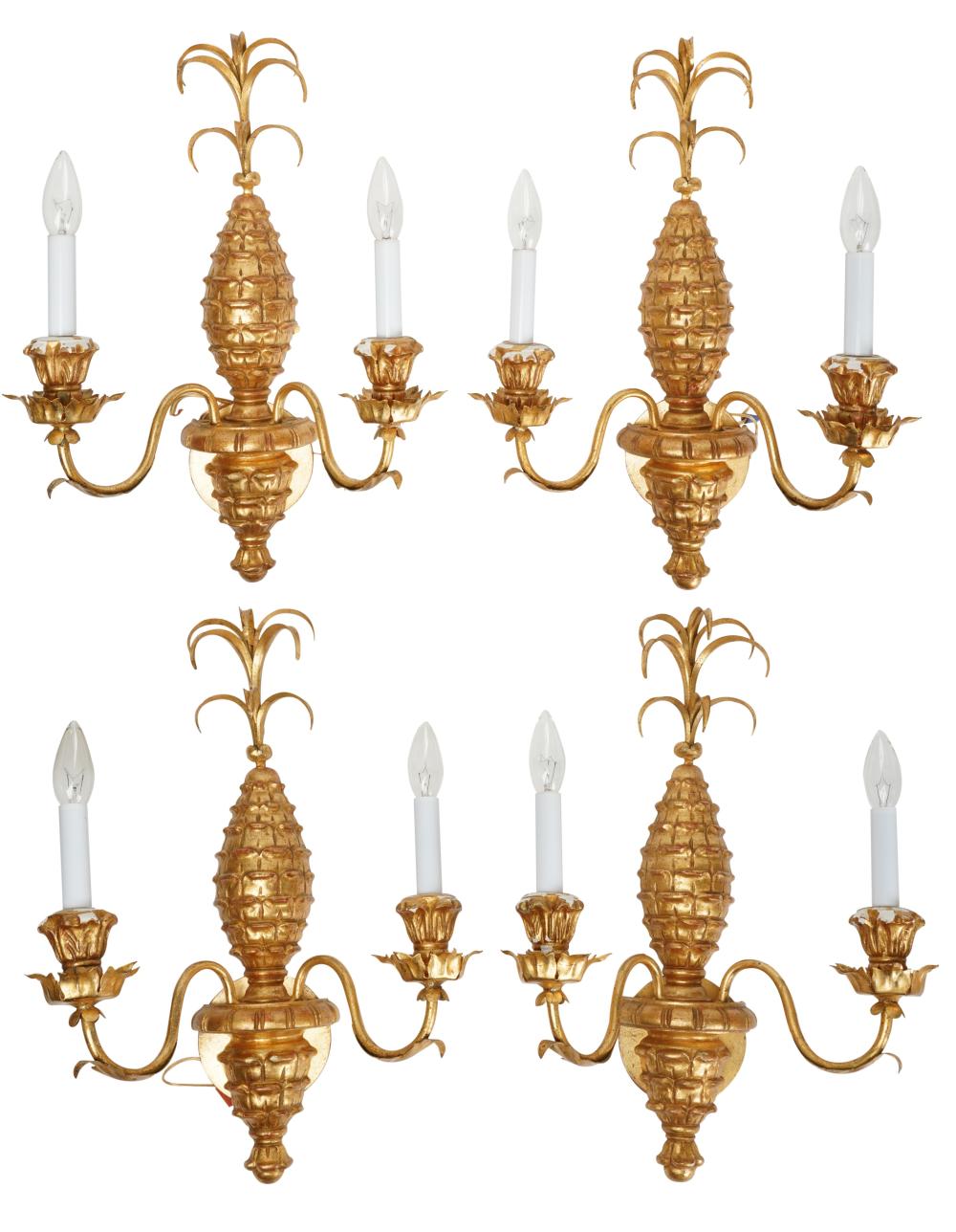 SET OF FOUR GILTWOOD WALL