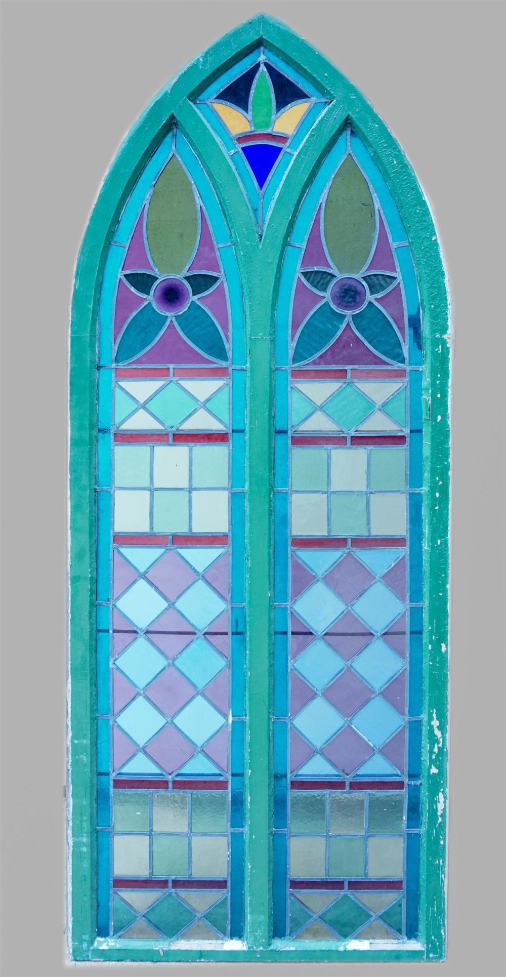 SET OF FOUR GOTHIC STYLE ARCHED