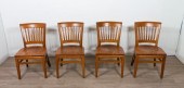 SET OF FOUR GUNLOCKE SIDE CHAI