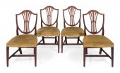 SET OF FOUR HEPPLEWHITE SIDE C