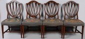 SET OF FOUR HEPPLEWHITE STYLE