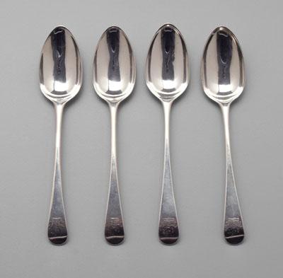 Set of four Hester Bateman silver