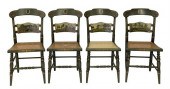 SET OF FOUR HITCHCOCK SIDE CHA