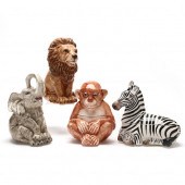 SET OF FOUR ITALIAN CERAMIC SA