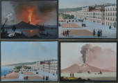SET OF FOUR ITALIAN GOUACHES I