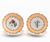 SET OF FOUR J. WEDGWOOD PEACH
