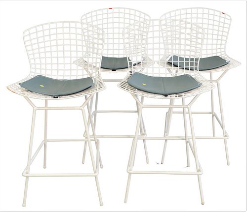 SET OF FOUR KNOLL BERTOIA WHITE