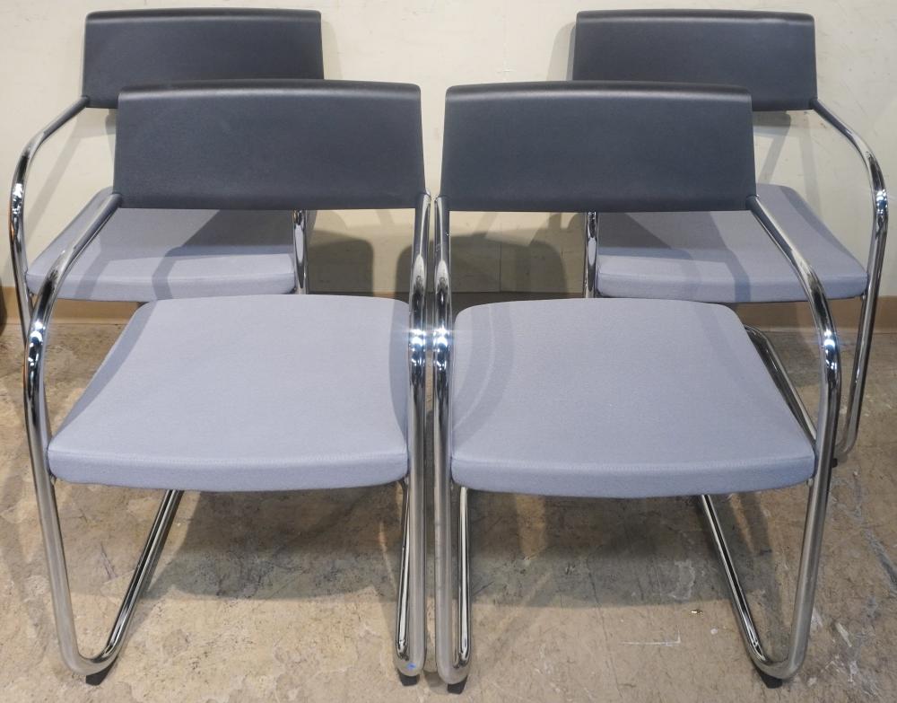 SET OF FOUR KNOLL BRNO ARMCHAIRS H: