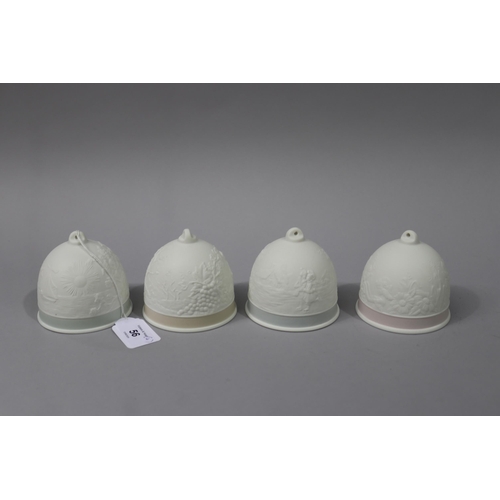 Set of four LLadro porcelain