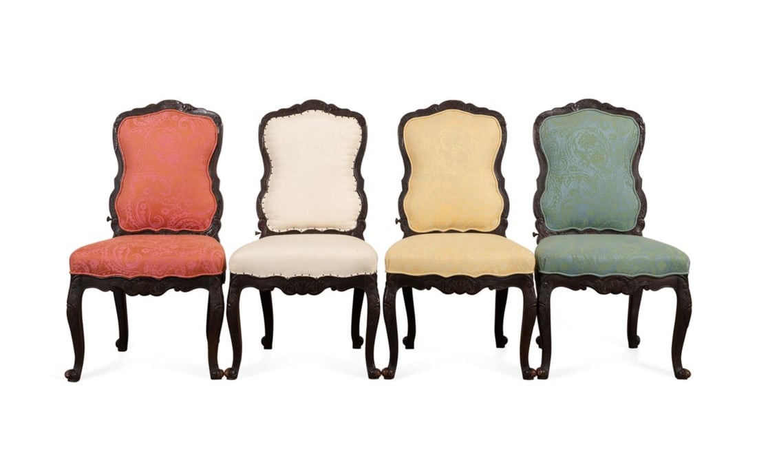 SET OF FOUR LOUIS XV STYLE SIDE