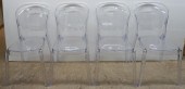 SET OF FOUR MODERN LUCITE GHOS