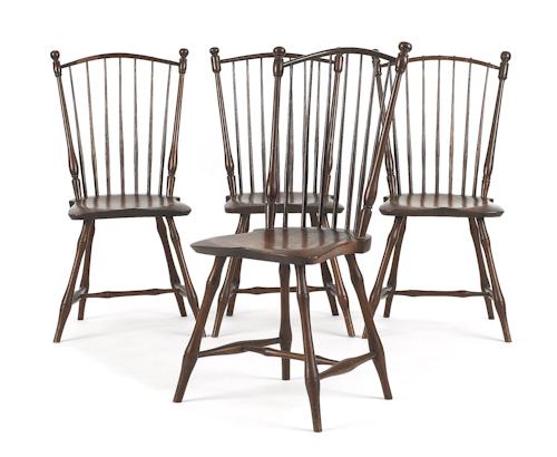 Set of four New England rodback