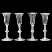 SET OF FOUR OPAQUE TWIST DRINK