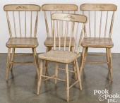 SET OF FOUR PAINTED ODDFELLOWS
