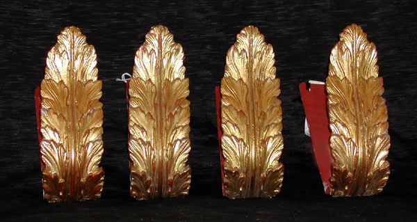Set of Four Palladio, Italy, Gilded