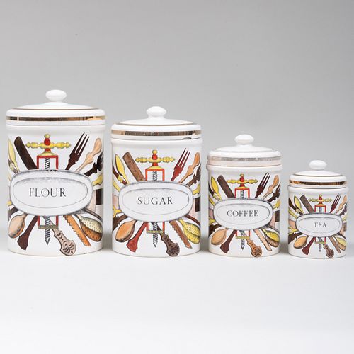 SET OF FOUR PIERO FORNASETTI