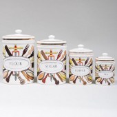 SET OF FOUR PIERO FORNASETTI T