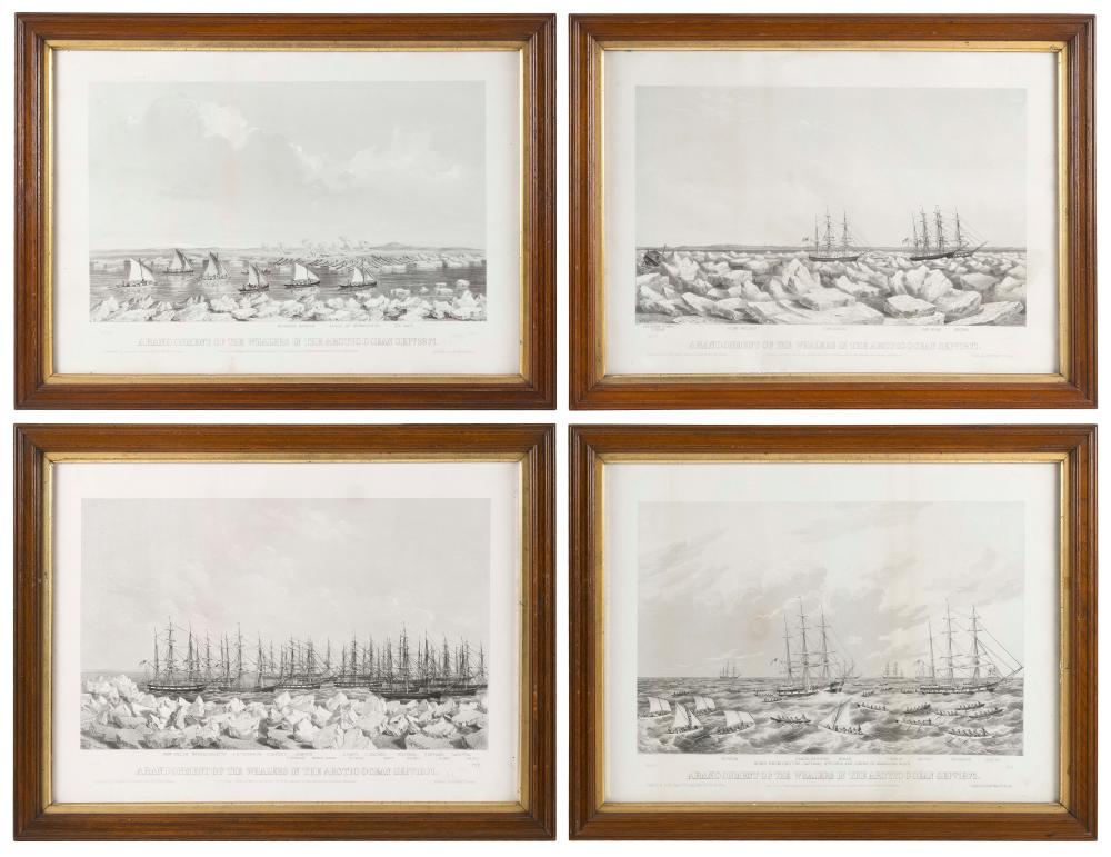 SET OF FOUR PRINTS "ABANDONMENT