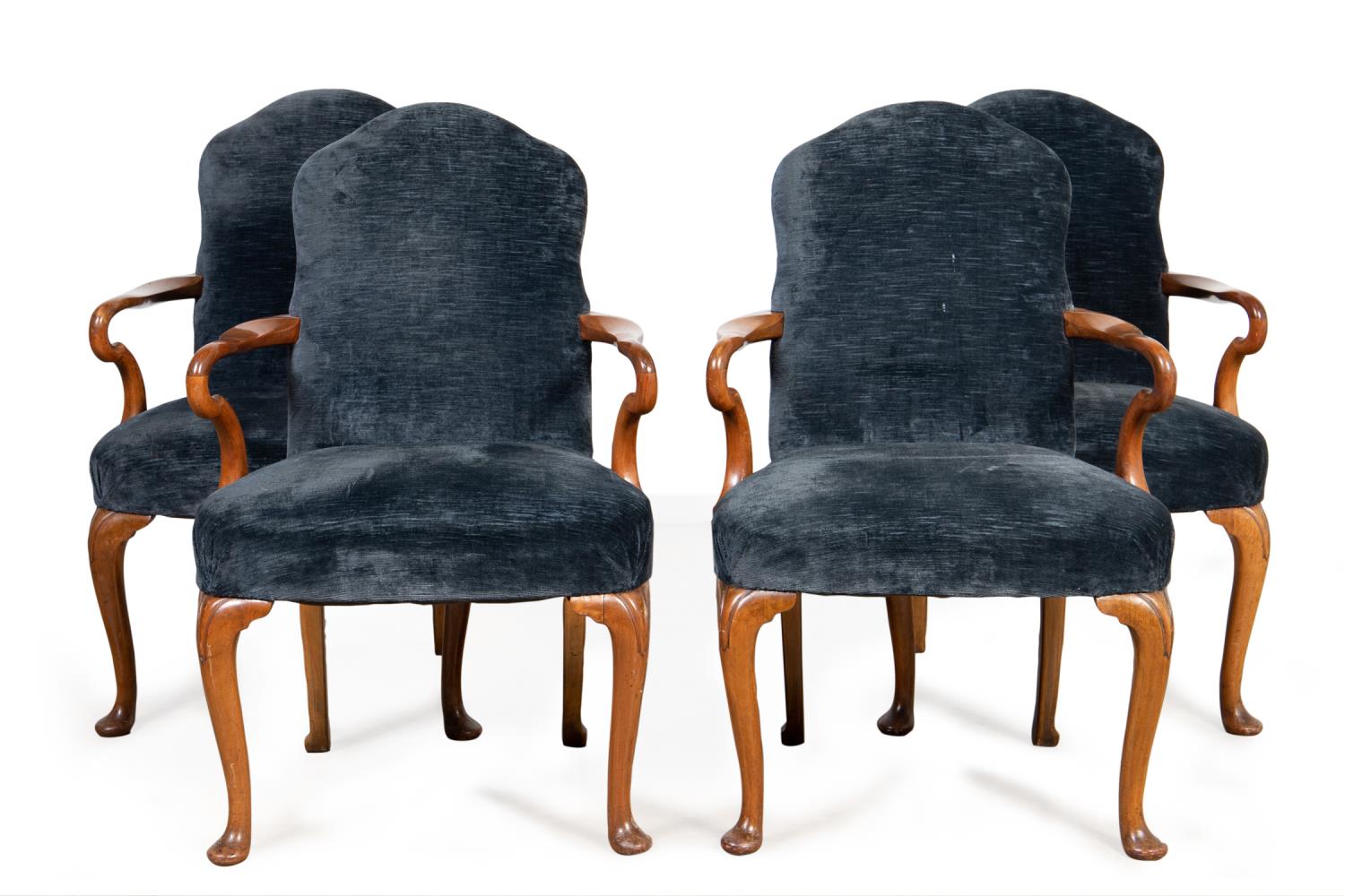 SET OF FOUR QUEEN ANNE STYLE