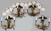 SET OF FOUR REGENCY, EBONIZED