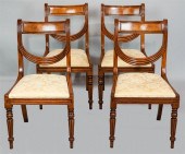 SET OF FOUR REGENCY STYLE MAHO