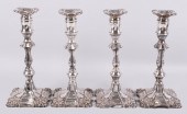 SET OF FOUR ROCOCO STYLE SILVE