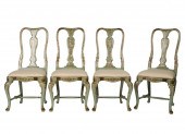 SET OF FOUR ROCOCO-STYLE PAINT