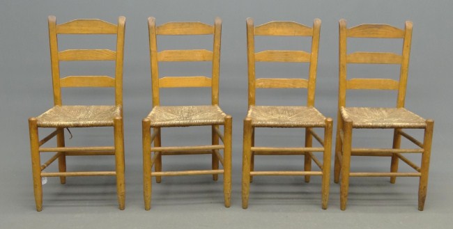 Set of four rush seat Val-Kill