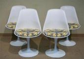 SET OF FOUR SAARINEN STYLE TUL