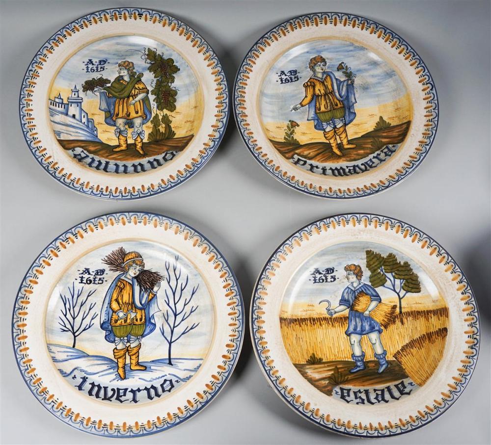 SET OF FOUR SACA CASTELLI (ITALIAN)