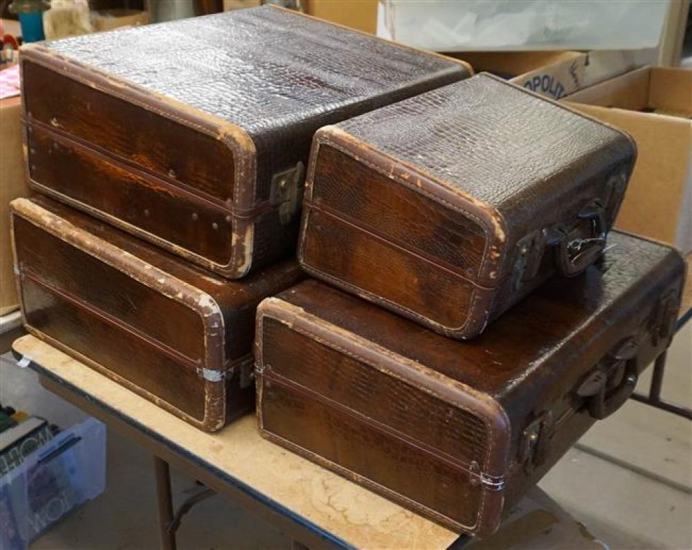 SET OF FOUR SAMSONITE FAUX