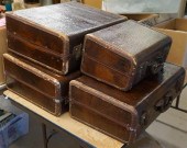 SET OF FOUR SAMSONITE FAUX ALL