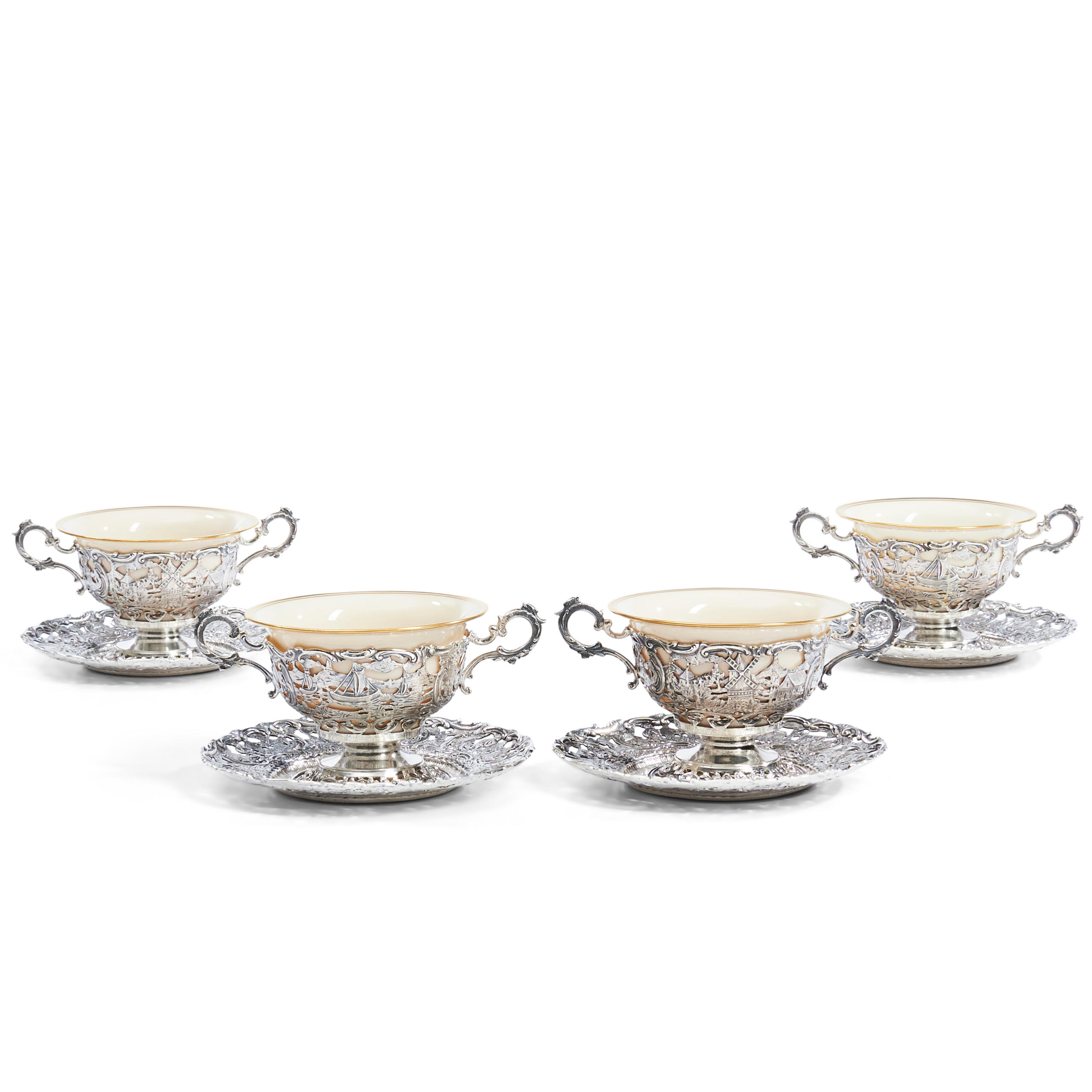 SET OF FOUR SHREVE & CO. STERLING