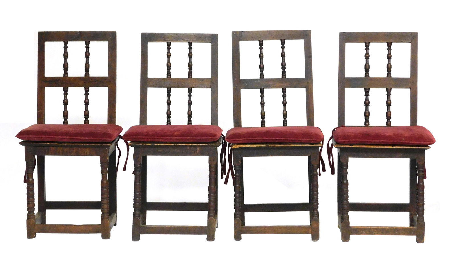 SET OF FOUR SIDE CHAIRS,