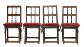 SET OF FOUR SIDE CHAIRS, CONTI