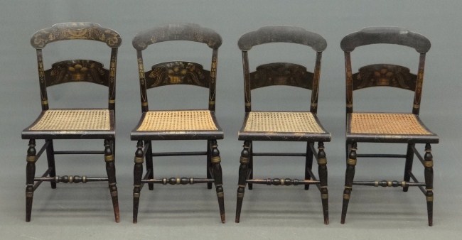 Set of four signed 19th c.