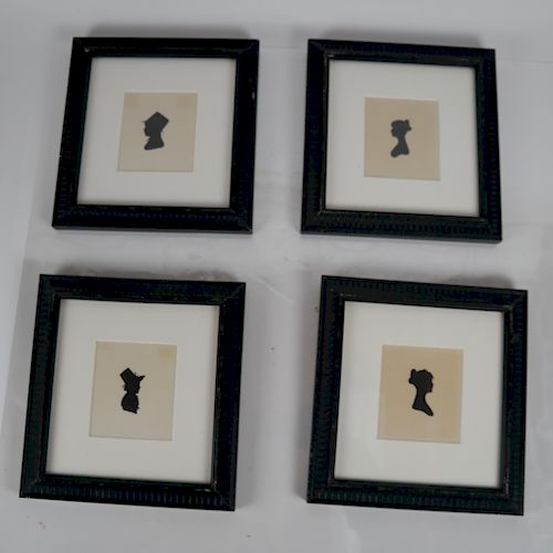 SET OF FOUR SILHOUETTESSet of