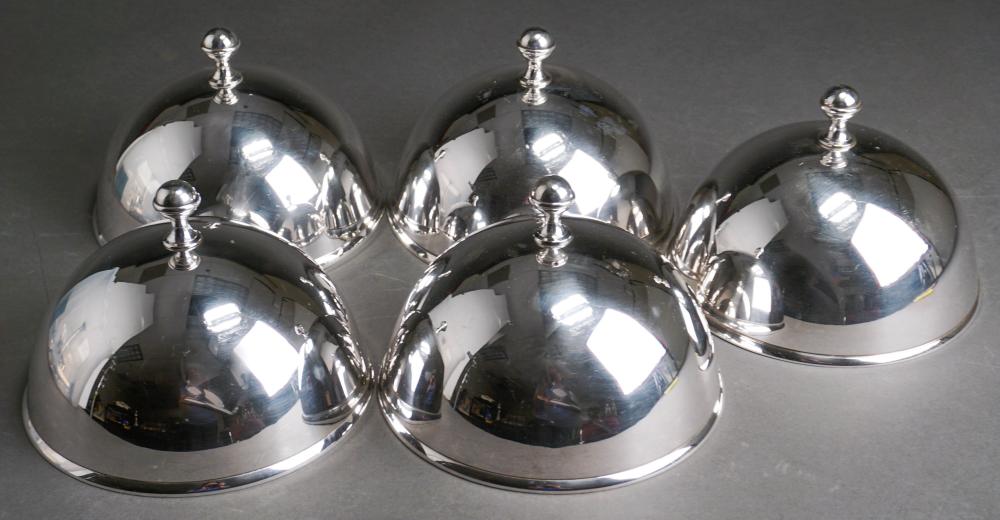 SET OF FOUR SILVERPLATE COLUMNAR