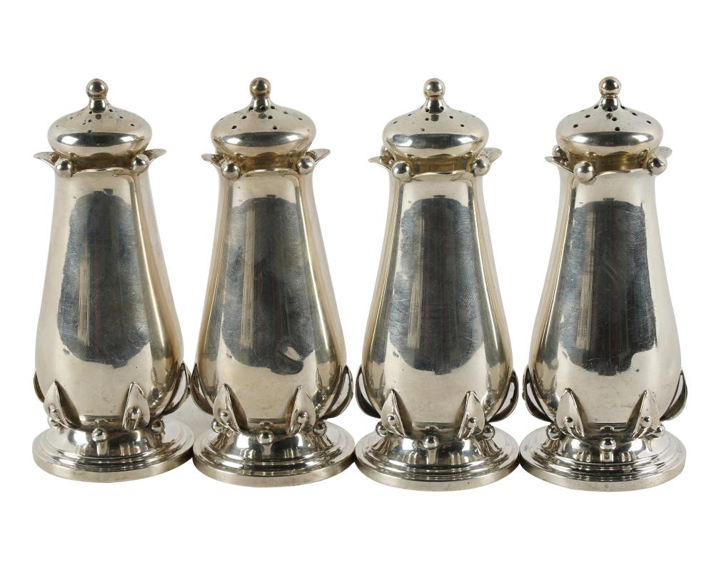 SET OF FOUR STERLING SALT &