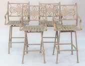 SET OF FOUR SWIVEL OUTDOOR BAR