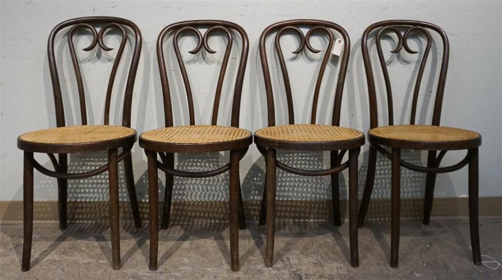 SET OF FOUR THONET STYLE BENTWOOD