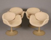 Set of four tulip arm chairs b