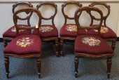 SET OF FOUR VICTORIAN CARVED M