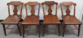 SET OF FOUR VICTORIAN WALNUT S