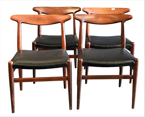 SET OF FOUR VINTAGE HANS WEGNER
