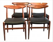 SET OF FOUR VINTAGE HANS WEGNE