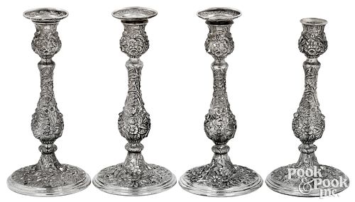 SET OF FOUR WEIGHTED STERLING