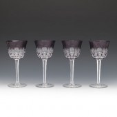 SET OF FOUR WHEEL CUT WATERFOR