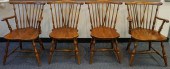 SET OF FOUR WINDSOR STYLE CHER