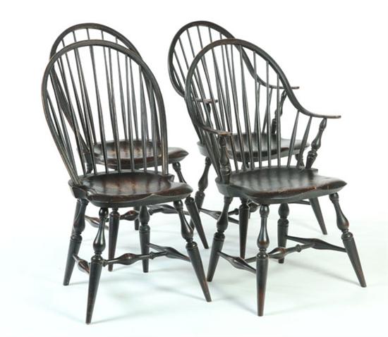SET OF FOUR WINDSOR-STYLE